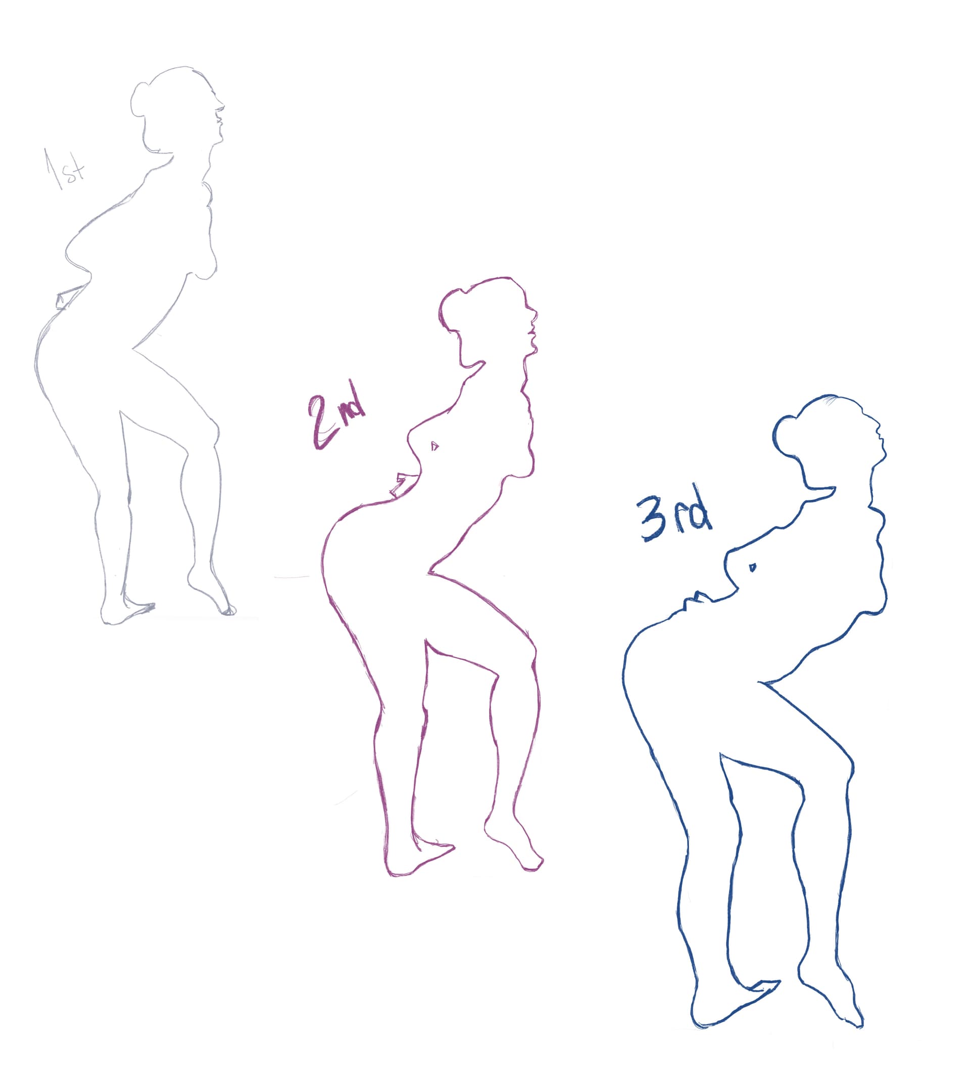 Drawing exercise showing negative space